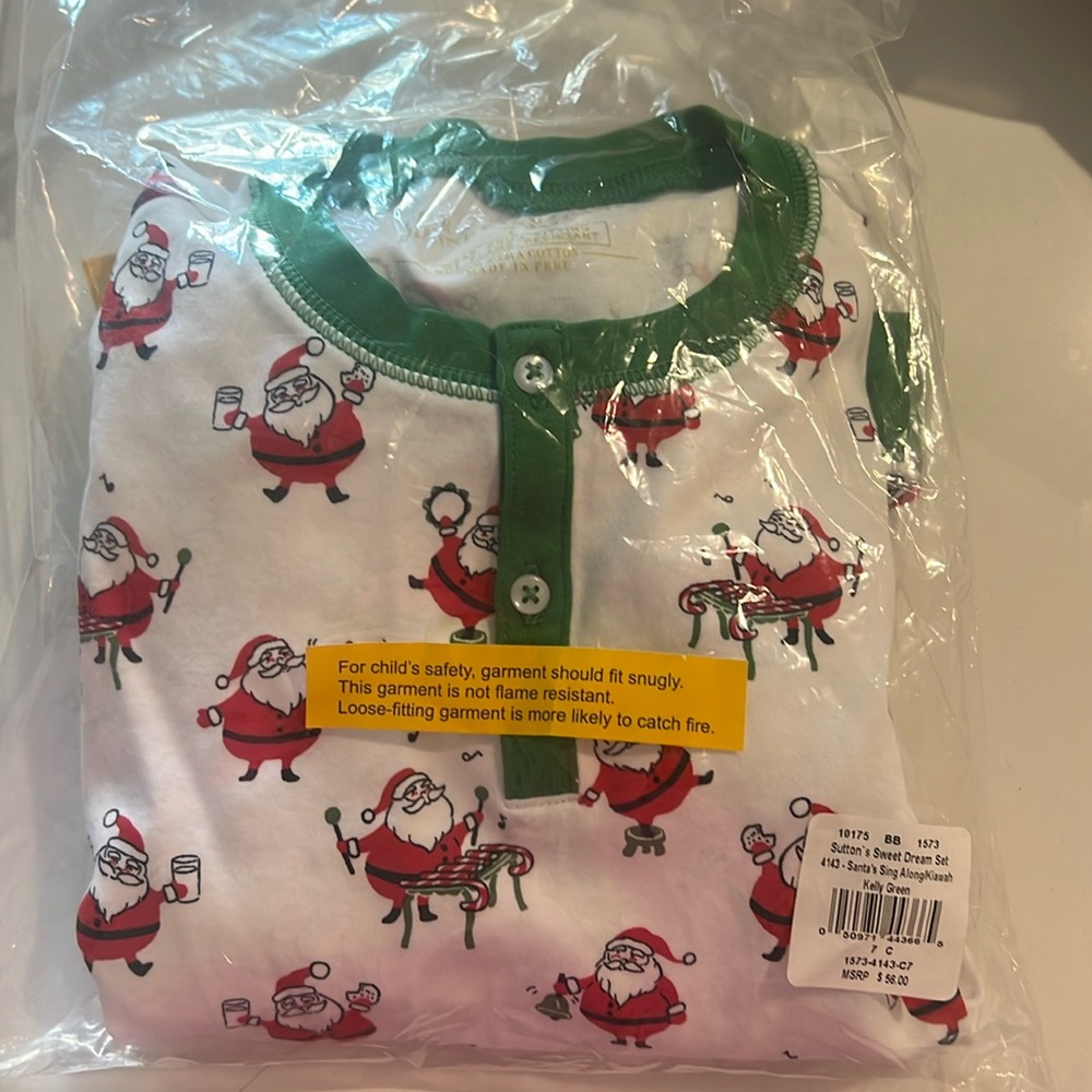 COPY - Beaufort Bonnet Company Santa Pajama. NWT